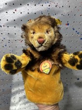 Steiff Leo Lion Hand Puppet Mohair Plush EAN 318.00 1959-1967 All Tags
