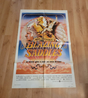 Mel Brooks Blazing Saddles Original US One Sheet Movie Poster 27 x 41 in