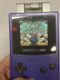 Nintendo Game Boy Color Grape purple Handheld System CGB-001 Working