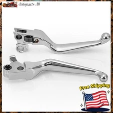 Chrome Hand Levers Clutch Brake Lever For Harley Sportster Heritage Softail Dyna