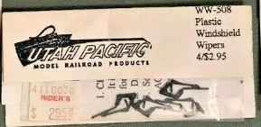 #ad Tomar Industries WW 508 Utah Pacific Model Railroad O Plastic Windshield Wipers $4.24