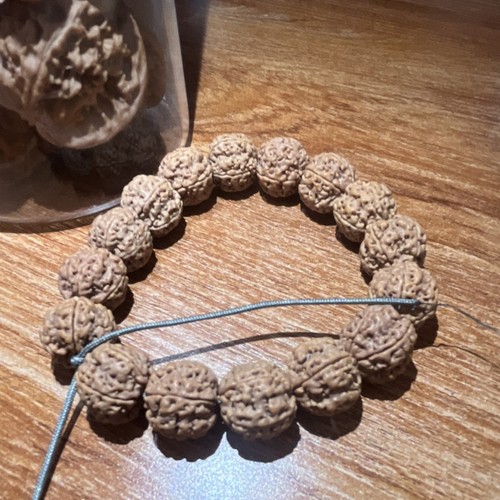 Rudraksha Handmade Hinduism Prayer Beads Mala Bracelet  金刚菩提子 卡 16mm 
