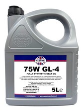 75w GL-4 Fully Synthetic Gear Oil 5 Litre Westway Lubricants 5L