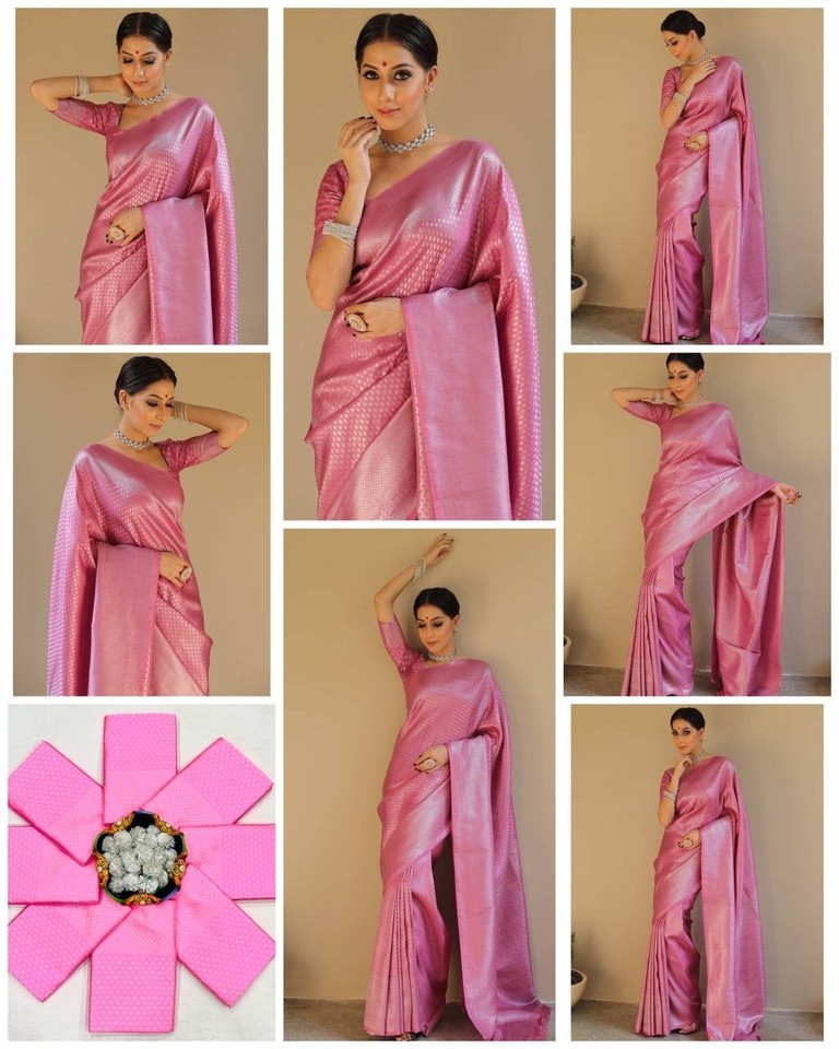 designer-sari-bollywood-bridal-silk-saree-blouse-south-indian-party