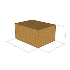 150 12x9x6 Kraft Brown Corrugated Shipping Boxes 32 ECT Single-Wall New