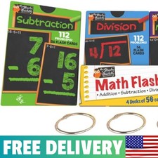 Math Flash Cards For Multiplication, Division, Addition And Subtraction - 1st,