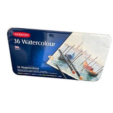 Vintage Derwent watercolor pencils watercolour 36 color set 32885 Made In The Uk