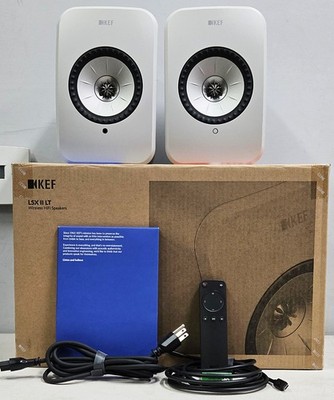 KEF LSX II LT Wireless Speakers - Stone White SP4077A2CC | eBay
