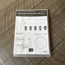 Stampin Up Making Christmas Bright Photopolymer Stamp Set Holiday Crafting