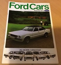 Folleto Coches Ford Agosto 1977 (página incluida en Rallye Sport Escorts) ref FA 221/29