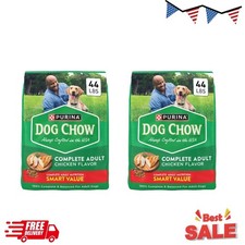 2P Purina Dog Chow Complete, Dry Dog Food for Adult High Protein, Chicken, 44 lb 1.33 per pound