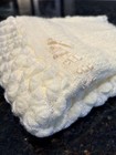 Vintage Orlon Yellow Knit Woven Baby Blanket Crochet Timeless Receiving Sweet
