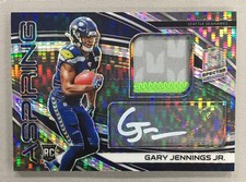Gary Jennings Jr. 2019 Panini Spectra Aspiring Rookie Patch Auto NEON Black /10