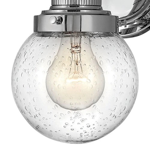 Hinkley Lighting 5930 Chrome Poppy Single Light 10"H Bathroom Sconce - Picture 5 of 7