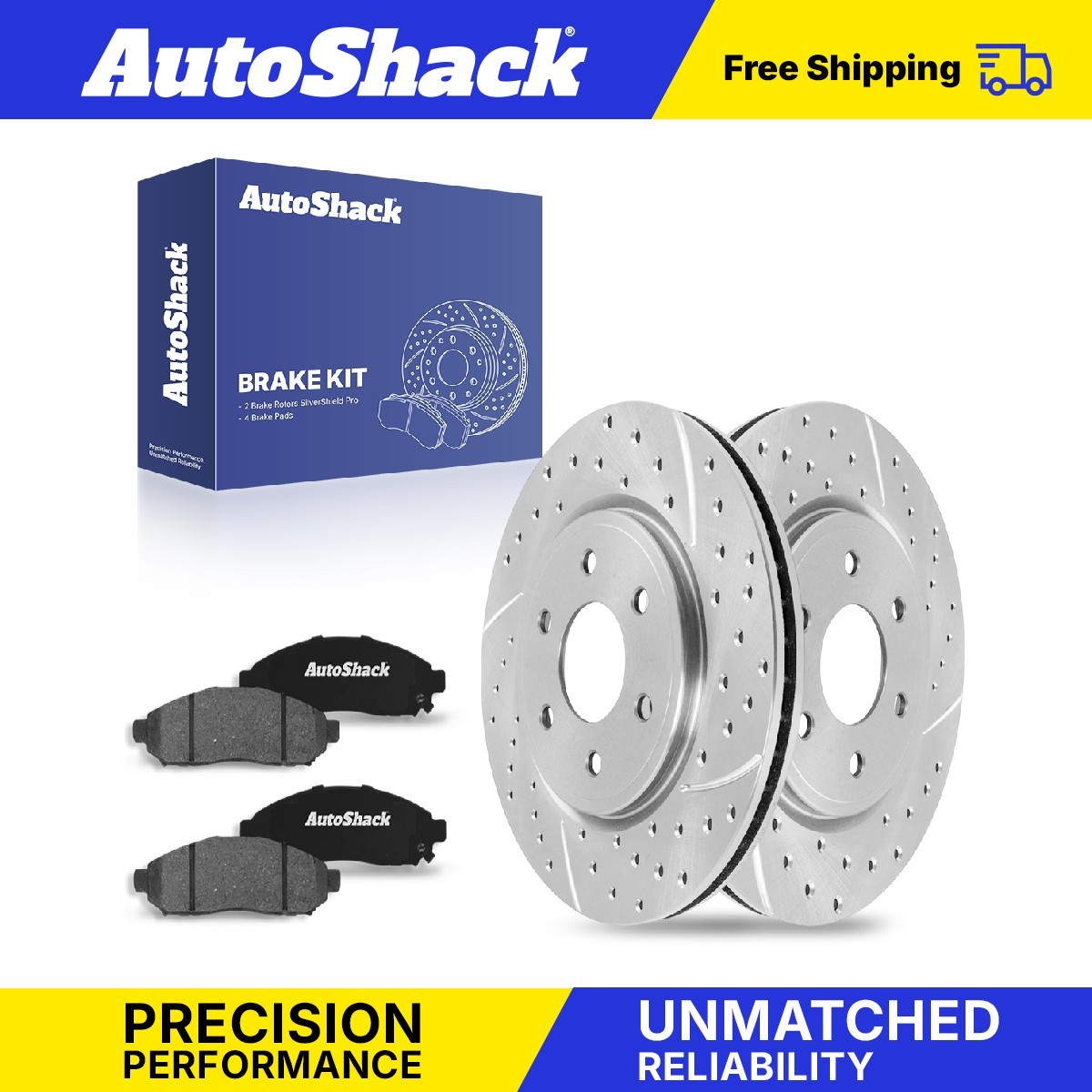 Front Drilled Slotted Brake Rotors Ceramic Pads for Nissan Frontier Xterra