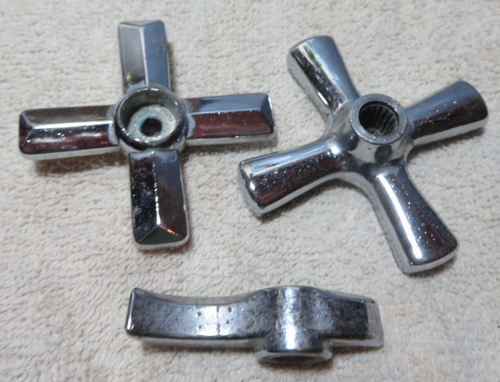 3 Vintage Water Faucet / Steam Valve Handles / Knobs Steampunk / Industrial - Afbeelding 3 van 3
