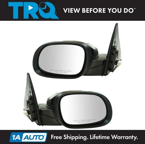 TRQ Exterior Power Heated Folding w/ Signal Mirror Black LH RH Pair for Kia Soul