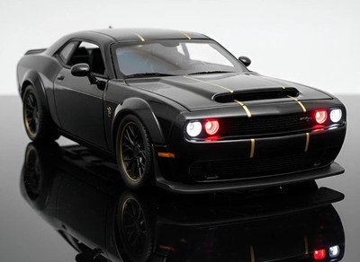 1:32 Dodge Challenger SRT Hellcat Redeye Diecast Model Car w/ Sound Light Toy
