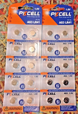 20 Pieces AG3 392 LR41 Batteries by PKCell Expires Dec 2027 FREE SHIPPING