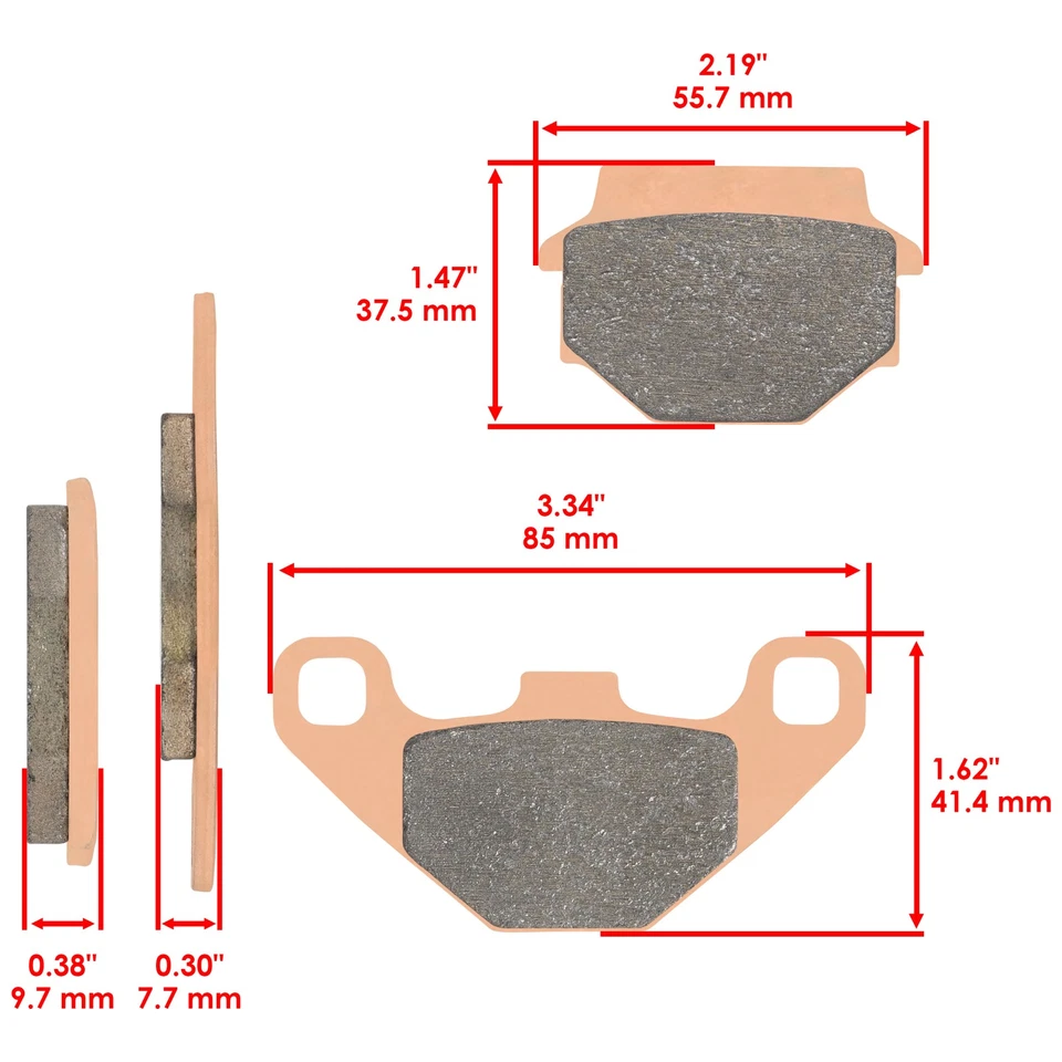 Front Brake Pads for Kawasaki Kl600 KLR600 1984 1985 1986 Front Brake Pads - Image 2 of 4