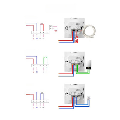 Programmierbarer WiFi Thermostat Funkanschluss für Fußbodenheizung