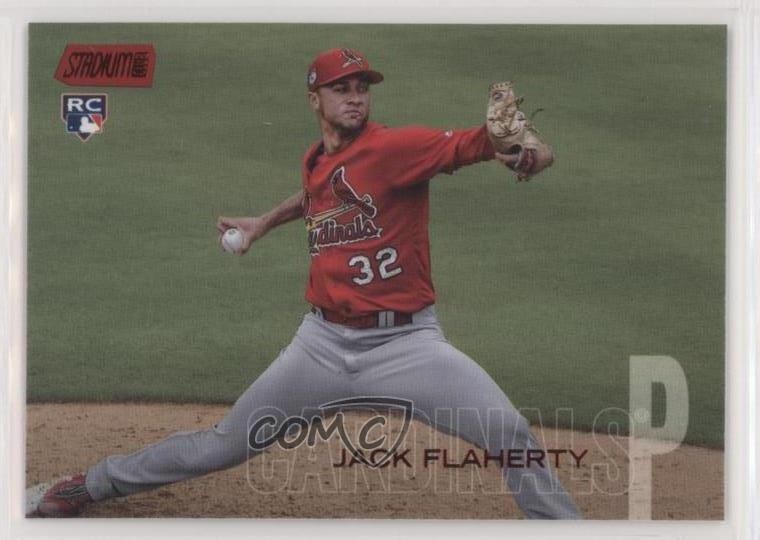 2018 Topps Stadium Club Red Foil Jack Flaherty #101 Rookie RC h7i