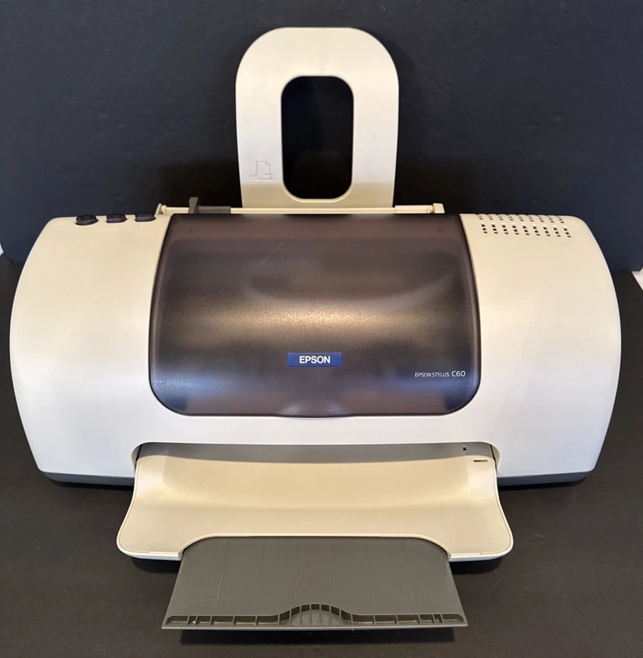 Epson Printer Stylus C60 Digital Photo Inkjet With Cords Tested And Works Read - Image 2 of 4