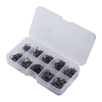 Widerhaken-Set Flexibles Angelhaken-Set 10 Verschiedene GrößEn Kohlenstoffstahl