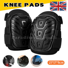 Knee Pads Heavy Duty Pro Gel Kneepads Protectors Safety Work Wear Guard Black