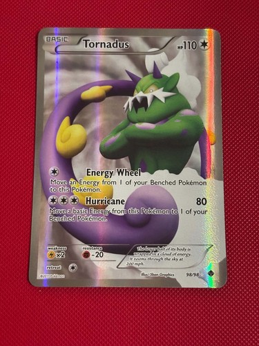 POKEMON! Tornadus (Full Art) - Emerging Powers 98/98 - Ultra Rare - LP