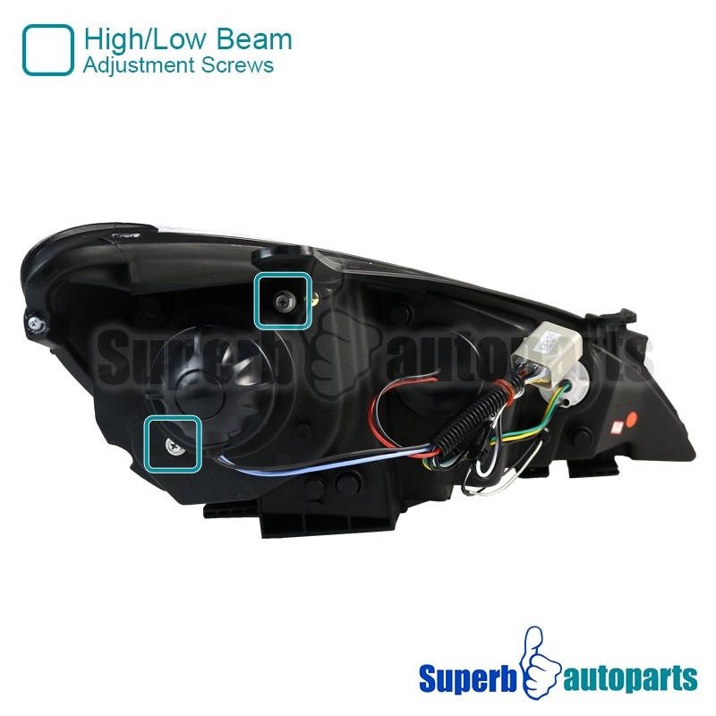 Fits 2010-2012 Hyundai Genesis Coupe 2 Dr Projector Headlights 10-12 Head Lamps