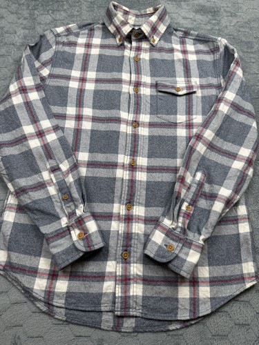 Crewcuts Shirt Boys 14 Plaid Flannel Button Down J Crew Long Sleeve Casual - Picture 2 of 17