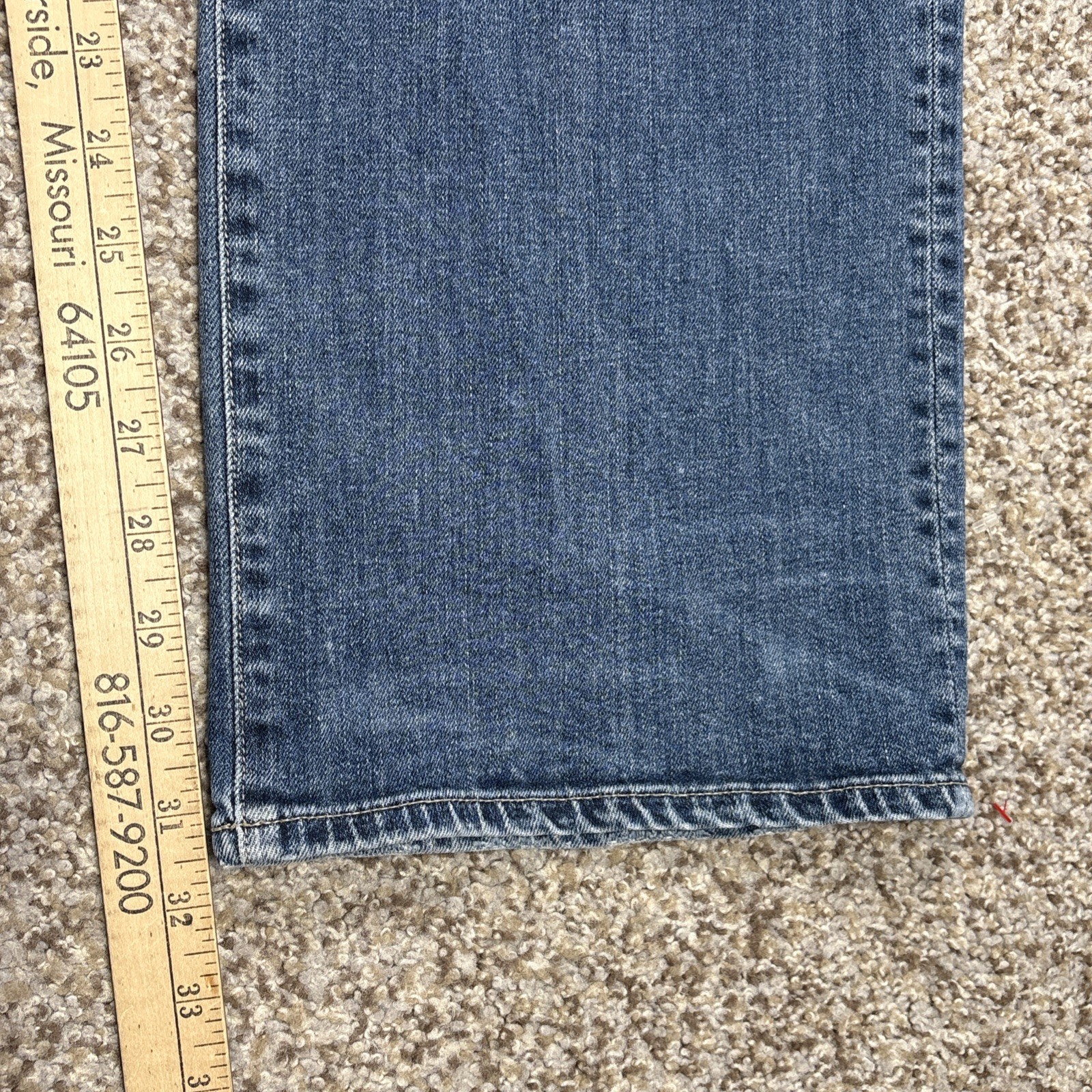 Citizens of Humanity Jeans CoH Men's 38 X 31.5 Perfect Straight Leg Blue Denim - View 12