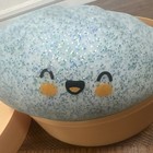 RAMS Blue Glitter Foam Squeeze Ball Stress Reliever w/ Beige Container — photo 6
