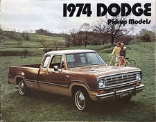 Dodge Pickup Brochure Brochure Depliant 08/1973 America