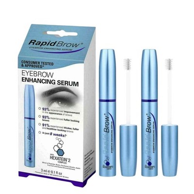 NEW Eyebrow Enhancing Serum Clear Liquid 0.1 Oz 3ml 2 PACK