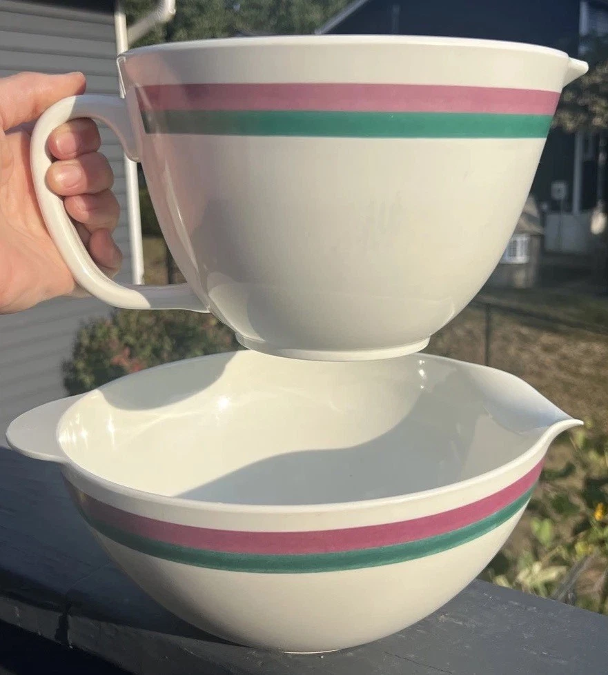 Pfaltzgraff Juniper Melamine Batter Bowl Pitcher Mixing Bowl Eurita Reston Lloyd