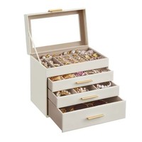 Weihnachtsgeschenke SchmuckkäStchen, Schmuckkasten Mit 4 Ebenen,
