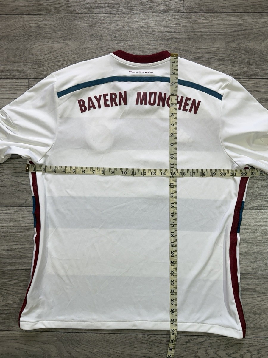 BAYERN MUNICH 2014 2015 AWAY FOOTBALL SHIRT SOCCER JERSEY ADIDAS