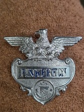 VINTAGE PINKERTON DETECTIVE BADGE FOR UNIFORM...