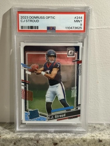 2023 Panini Donruss Optic - Rated Rookie C.J. Stroud #244 (RC) PSA 9 Mint