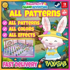 Hello Kitty Island Adventure🌸 ALL Patterned Flowers Apple Arcade| Switch |Steam