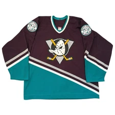 Vintage 2004 Anaheim Mighty Ducks NHL Jersey #17 Size 58 Team Issued Reebok CA