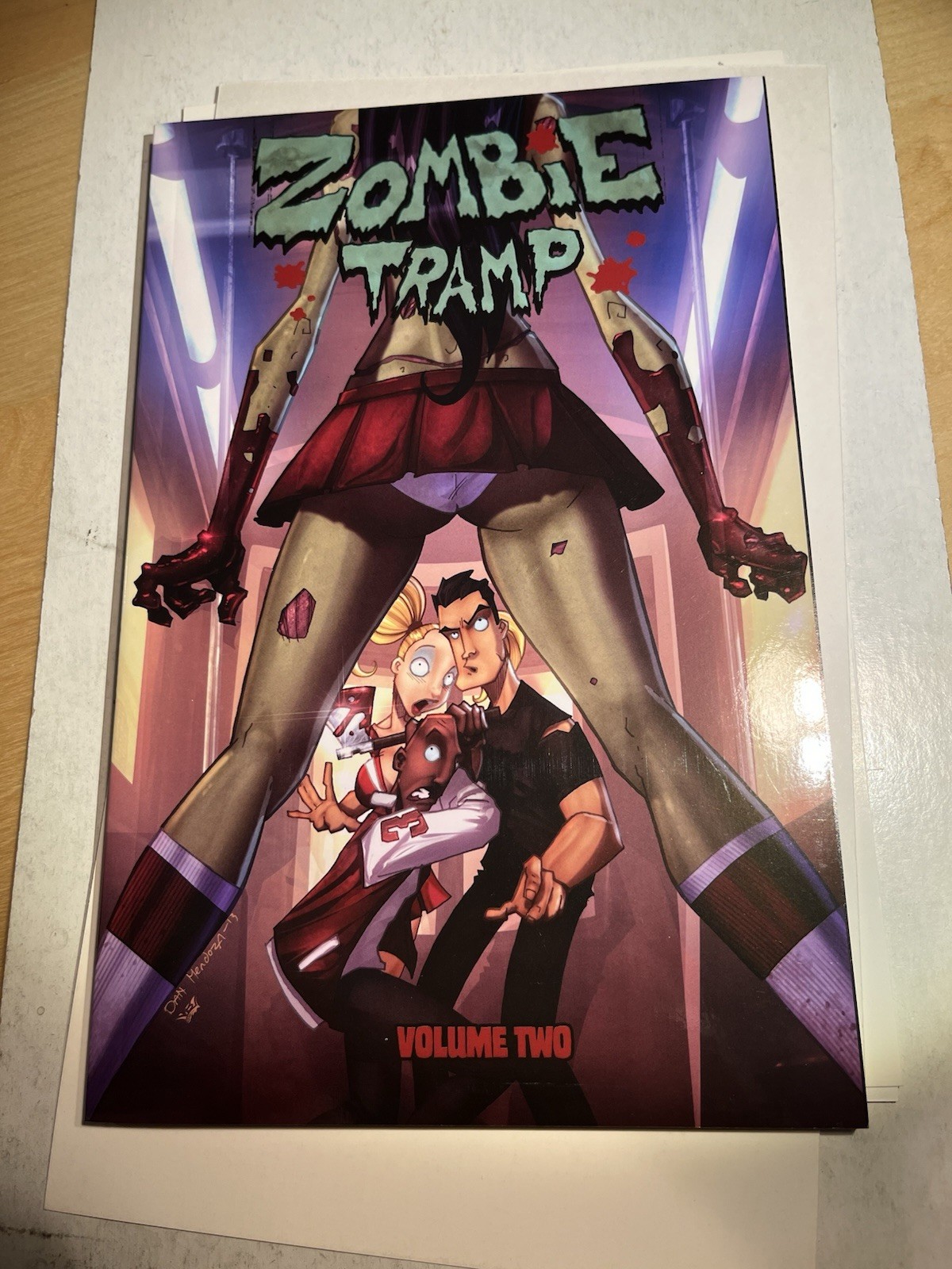 Zombie Tramp 2014 Vol 2 TPB Rare 2nd Printing Action Lab Comics Dan Mendoza