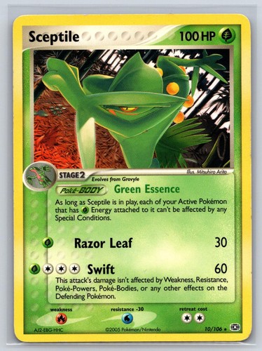 Sceptile(EX Emerald) 10/106 Rare Deck Exclusives Pokemon Lightly Played