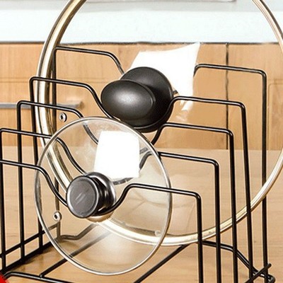 Pot Lid Rack Iron Kitchen Cutting Board Storage Rack Multifunctional Dish Plate