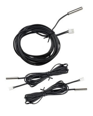 diymore Waterproof 10K Temp Sensor Probe 2M, 3pcs NTC Cable