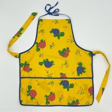 Tablier ancien enfant tortue motif dessin animé art cuisine enfants filles garçons cuisine