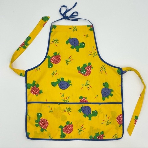 Vintage Apron Child Turtle Cartoon Pattern Art Kitchen Kids Girls Boys Cooking