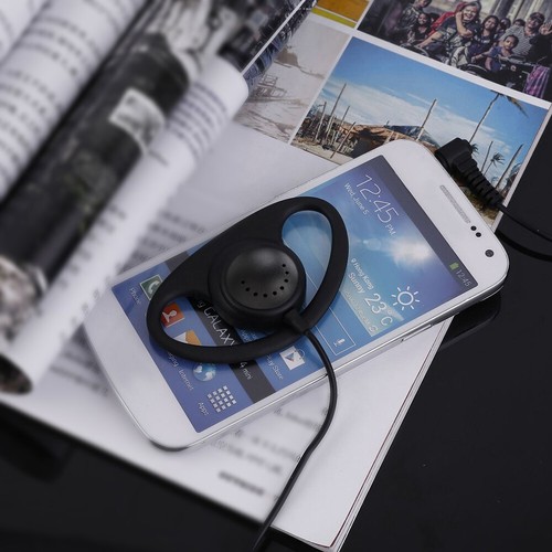 2x Portable D-Shape Earphone 3.5mm Listen Only Earpiece Headset fits Radio 1 Pin - Zdjęcie 13 z 14